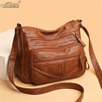 Vintage Soft Leather Luxury Purses and Handbags 2022 High Quality Womens Bag Design Multi-pocket Ladies Crossbody Shoulder Bags Cross Body Shoulder B