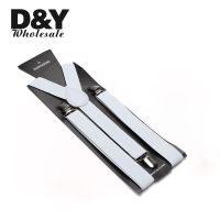 【YF】▽  MenS Shirt Suspenders Trousers Pants Holder 2.5cm wide Clip-on Braces Elastic Y- back Wholesale Gallus