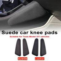 hotx【DT】 Tesla 3 Y Suede Car Knee Cushion Console Leg Thigh Support 모델3 모델y Intérieur 자동차용품