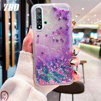 เคส Huawei Nova 5T YBD ของเหลวแบบไหลผู้หญิงน่ารักผู้หญิงเคสกลิตเตอร์เคสป้องกันการกระแทกระยิบระยับสำหรับ NOVA5T หัวเว่ย