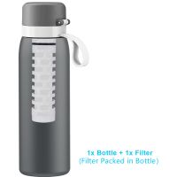 ALTHY pH+ Alkaline Mineral Water Filter Bottle Insulated Stainless Steel Pitcher Keeps Cold for 24 Hours 740ml