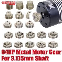 64DP Metal Motor Pinion for 1/10 1/12 1/14 Car Wltoys 540 3.175mm Shaft Truck Buggy Crawler Road