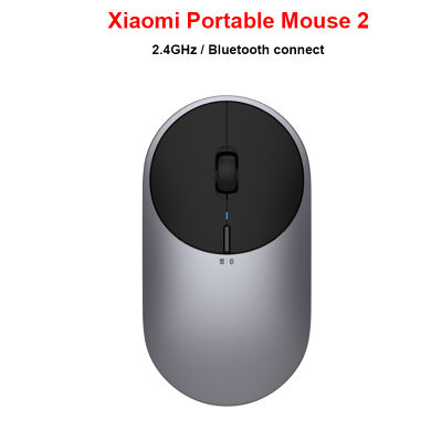 Original Xiaomi Wireless Mouse 2 1000DPI 2.4GHz Bluetooth Optical Mute Portable Light Mini Laptop Notebook Office Gaming Mouse