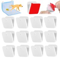 【A Smart and Cute】12Pcs Pet Diaper Pads Holder Dog Wall Pee Pad Self Sticky Clip Keep Clean Potty Training