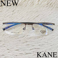 แว่นตา KANE สำหรับตัดเลนส์ กรอบแว่นตา ชาย-หญิง Fashion รุ่น 5595 สีเทา กรอบเซราะ ทรงเหลี่ยม สวย ขาข้อต่อ Stainless Steel