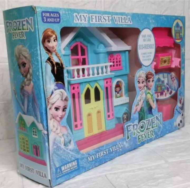 FROZEN FEVER My first villa Beautiful Fashion Frozen Doll House Set