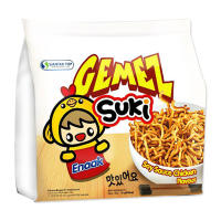 [ส่งฟรี!!!] เกเมซซูกิ ขนมบะหมี่กรอบปรุงรส รสไก่ 30 กรัม แพ็ค 6 ซองGemez Suki Noodle Snack Soy Sauce And Chicken Flavor 30g x 6 Bags