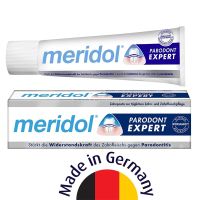 Spot German Meridol PARODONT EXPERT toothpaste protects gums and periodontal care