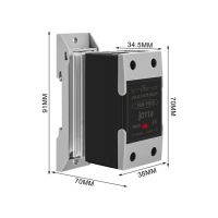 Din Rail รีเลย์แบบเฟสเดียวแบบโซลิดสเตทรีเลย์พร้อมฮีทซิงค์ Ssr 10da 25da 40da 60da 120da 100da 80da