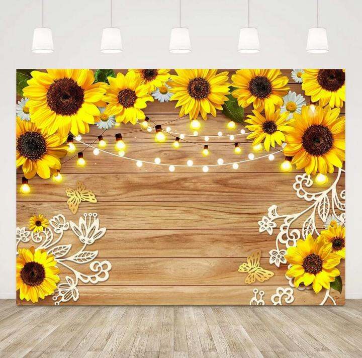 Sunflower Backdrop Sunflower Theme Party Decorations Photo Backdrops