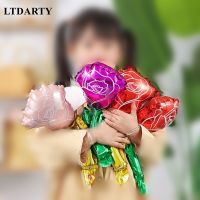 4pcs Mini Rose Flower Balloons I Love You Mom Happy Mothers Day Birthday Party Mothers Day Decoration Party Supplies Artificial Flowers  Plants