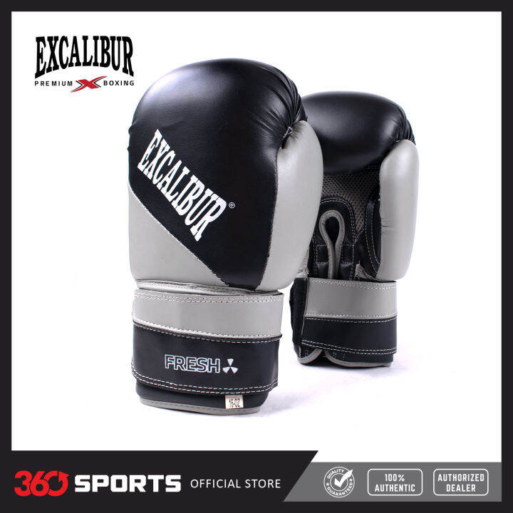 Excalibur TSUNAMI PU Premium Training Boxing Gloves Yellow/Gray