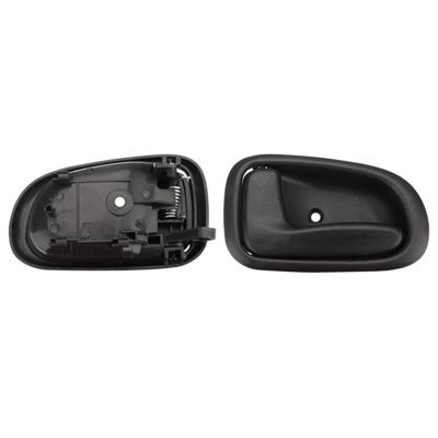 2X Car Inside Interior Door Handle Black Left/Right Side Front Rear for Toyota Corolla GEO PRIZM 1993-1997