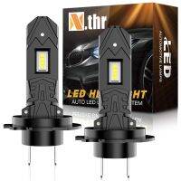 H7 led headlight for car bulbs 6500K CSP Chips White Light lamp Super Bright Plug and Play 12v 20000LM 1:1 Mini Size Headlamp Bulbs  LEDs  HIDs