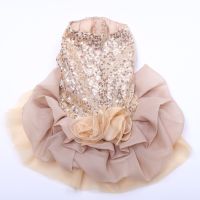 Dogs Cats Wedding Dress Tutu Flower Lace Design Pet Puppy Skirt Dresses Party Apparel Dresses