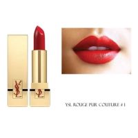 สินค้าราคาถูกสุด ๆ ํแท้/พร้อมส่ง YSL Rouge Pur Couture #01 Le Rouge 2g สีแดงสด