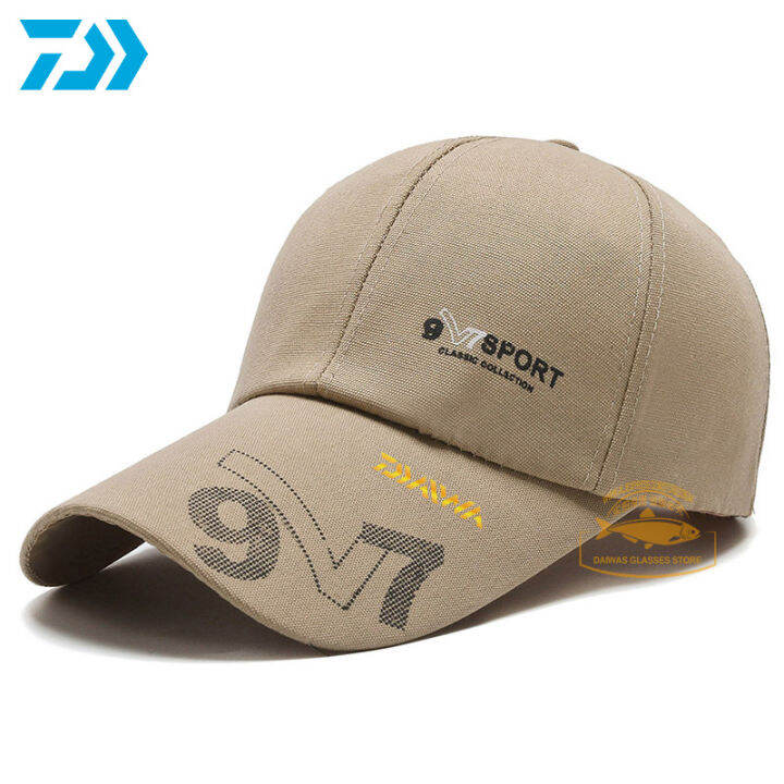 hot-daiwa-summer-mens-fishing-cap-baseball-cap-long-duck-tongue-cap-sunscreen-hat-outdoor-long-brim-fishing-cap-solid-color-sun-hat