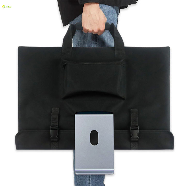 จอมอนิเตอร์สีดำเคสพกพาถุงพร้อมที่จับป้องกันฝุ่นสำหรับคอมพิวเตอร์เดสก์ท็อป-apple-24