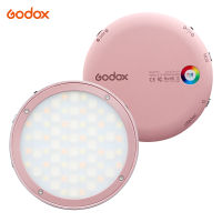 Godox R1รอบ RGB มินิสร้างสรรค์แสง LED ไฟวิดีโอเติมแสง2500พัน-8500พัน CRI 98สำหรับการบันทึกวิดีโอ Microfilms สดสตรีมมิ่งภาพยังคงชีวิตการถ่ายภาพ Vlog Studio