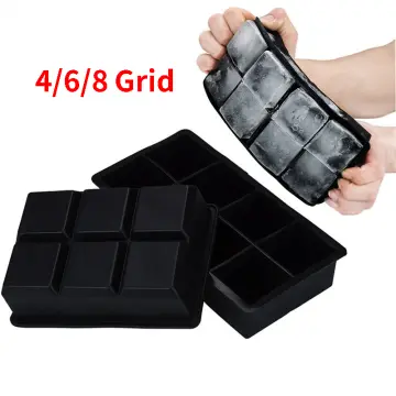 4/6/8/15 Grid Large Ice Cube Maker Trays Silicone Square Ice Mold