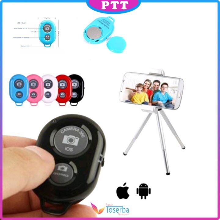 PTT Smartfish Selfie Camera Remote Control Bluetooth Wireless Untuk