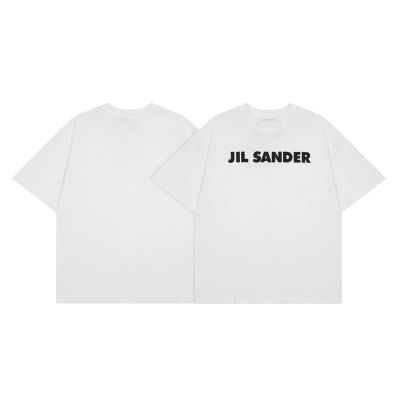 g2ydl2 เสื้อยืดแขนสั้นลําลอง ผ้าฝ้าย พิมพ์ลายตัวอักษร JIL SANDER แฟชั่นสตรีท สําหรับผู้ชาย และผู้หญิง