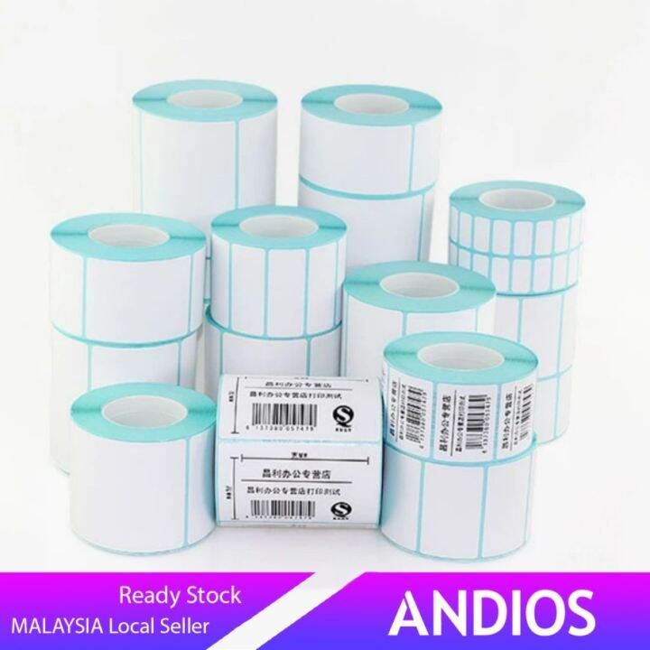 Clear Stock 30x20mm 700pc Barcode Sticker Paper Bar Code Label 