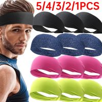 5-1pcs Ultra-Thin Sport Sweatband Sports Headband Men Woman Yoga Hair Band Running Fitness Sweatband for Outdoor Jogging Cycling