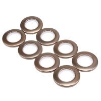 8PCS Plastic Curtain Grommets Low Noise Curtain Eyelet Roman Ring Clips Inner Diameter 40mm DIY Rings for Bathroom Decor