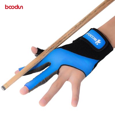 Boodun 1PCS Billiard Pool Shooters 3 Fingers Left Hands Gloves Spandex Billiard Glove Snooker instruments Billiard Accessories