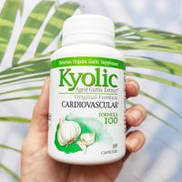 Kyolic® Aged Garlic Extract™ ไคโอลิค กระเทียมบ่มสกัดไร้กลิน ออร์แกนิค Formula 100 Cardiovascular สูตรดั้งเดิม, 100 และ 200 Capsules (Wakunaga)