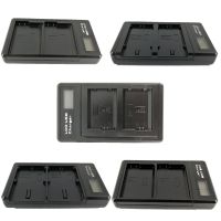 Dual Slot LCD USB Battery Charger For Canon LP-E6 LP-E6N Nikon EN-EL14 EN-EL15 Sony FW50 FZ100