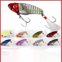 【LZ】❇™  Isca de pesca em metal vibratória isca rígida com penas crankbait wobbler moda praia vib 1 peça