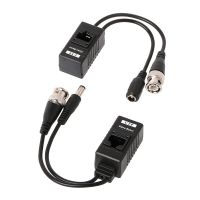 【Chat-support】 Huilopker MALL จับคู่ BNC กับ RJ45 Passive Video Power + Audio Balun Transceiver สำหรับกล้องวงจรปิด