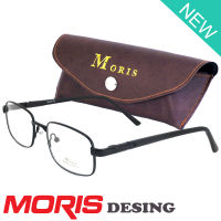 Moris แว่นตา รุ่น 6465 กรอบเต็ม Rectangle ทรงสี่เหลี่ยมผืนผ้า ขาสปริง วัสดุ สแตนเลส สตีล (สำหรับตัดเลนส์) กรอบแว่นตา สวมใส่สบาย น้ำหนักเบา ไม่ตกเทรนด์ มีความแข็งแรงทนทาน Full frame Eyeglass Spring leg Stainless Steel material Eyewear Top Glasses