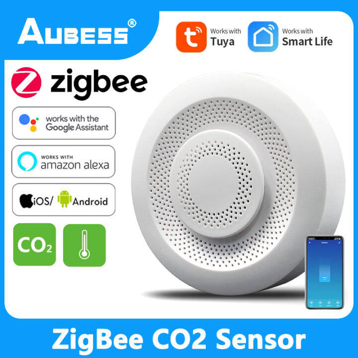 Aubess ZigBee Smart C02 Sensor Air Quality Monitor Carbon Dioxide ...