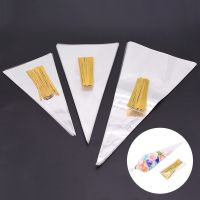 50Pcs/Set Clear Cellophane Packing Bag Transparent Cone Candy Bag For DIY Wedding Birthday Party Favors Bag Popcorn Plastic Bag