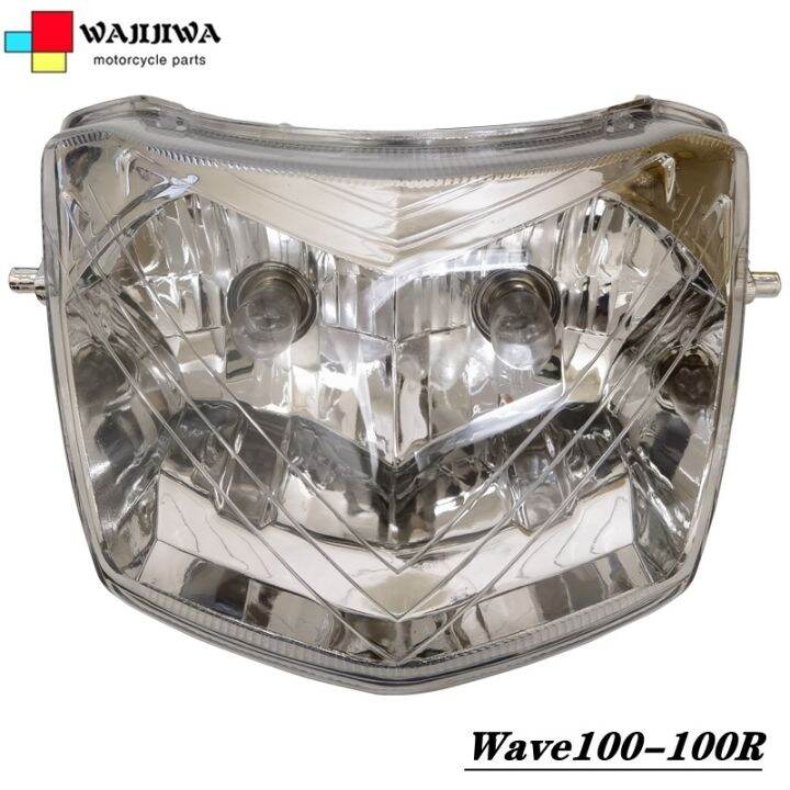 WAJIJIWA Motorcycle Headlight Honda Wave 100 100R Stock Head Light LED
