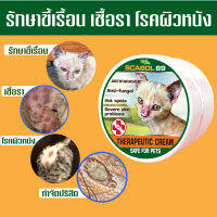 ครีมแมว scabol89 ขี้เรื้อนน ราแมว ขนร่วง คัน ผิวหนังอักเสบ ผิวเห็บหมัดกัด 30 g.