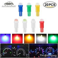 ◆♞✎ 20pcs/Lot W1.2w Socket T5 Led Car Auto Side Wedge Dashboard Gauge Instrument Light Lamp Bulb Ice Blue Red Green Yellow 12v