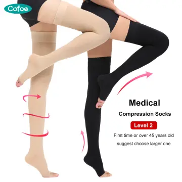 Opaque Compression Stockings Pantyhose 23-32 mmHg Support Varicose Veins  Edema