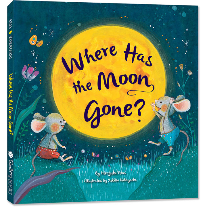 Wheres the moon? Where Has the Moon Gone? Cultivate childrens aesthetics and observation, cultivate childrens sense of English language, suitable for reading English original picture books aloud,