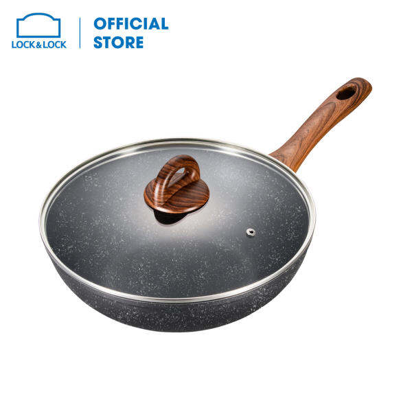 LBU1305 – Chảo nhôm sâu lòng chống dính Lock&Lock BAUM Marble 30cm