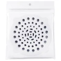 100PCS Drain Hair Catcher Shower Drain Hair Trap Bathroom Accessories Disposable Shower Drain Hair Catcher Mesh Stickers