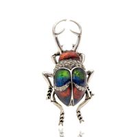 CINDY XIANG Vintage Alloy Enamel Beetle Brooches For Women and Man Creative Bugs Pins Fashion Insect Badges 3 Colors Choose Gift