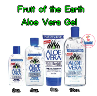 Fruit Of The Earth Aloe Vera 100% Pure Gel 6oz, 12oz ฟรุท ออฟ ดิ เอิท อโล เวร่า เจล ลดอาการระคายเคืองผิวไหม้จากแสงแดด