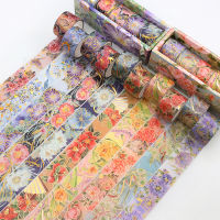 5 Rolls Floral Washi Tape Set Gold Foil ing Tape Vintage Decorative Adhesive Tape For Stickers Scrapbooking Diary Gifts