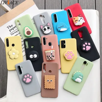 3d Silicone Cartoon Phone Holder Case For Samsung Galaxy A01 Core A11 A32 M31 M31s M51 A41 A31 A21s A51 A71 4g 5g Stand Cover - Mobile Phone Cases amp; Covers -