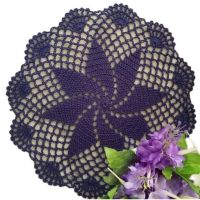 HOT cotton round placemat cup dish coaster kitchen wedding table place mat cloth Crochet tea doily Handmade flower pad Accessory