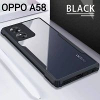 OPPO A38/Realme C51/A78 4Gตรงรุ่น(พร้อมส่งในไทย)เคสกันกระแทกขอบสีหลังใสOPPO A58 4G/A78 4G